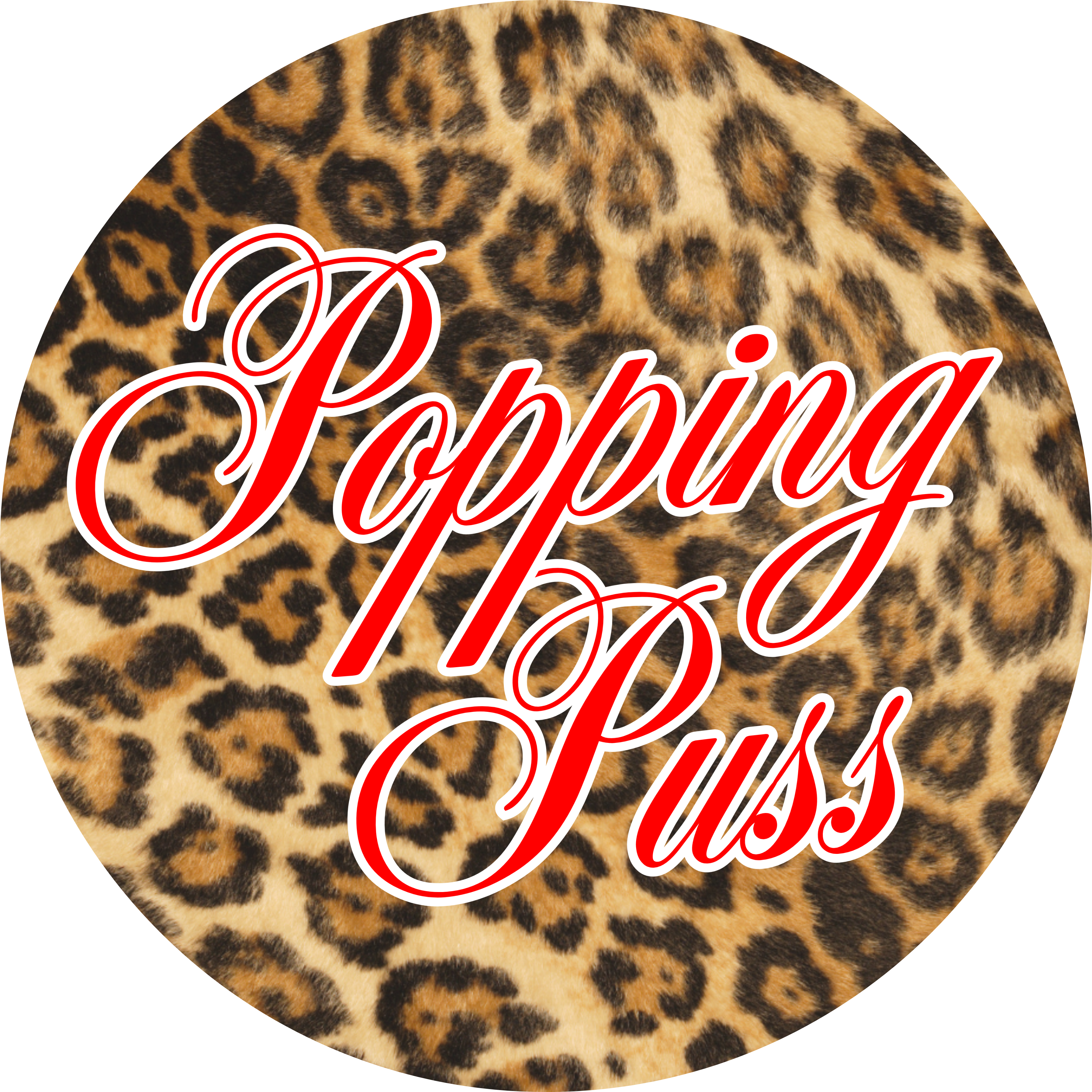 LEOPARD POPPING PUSS PIN BADGE