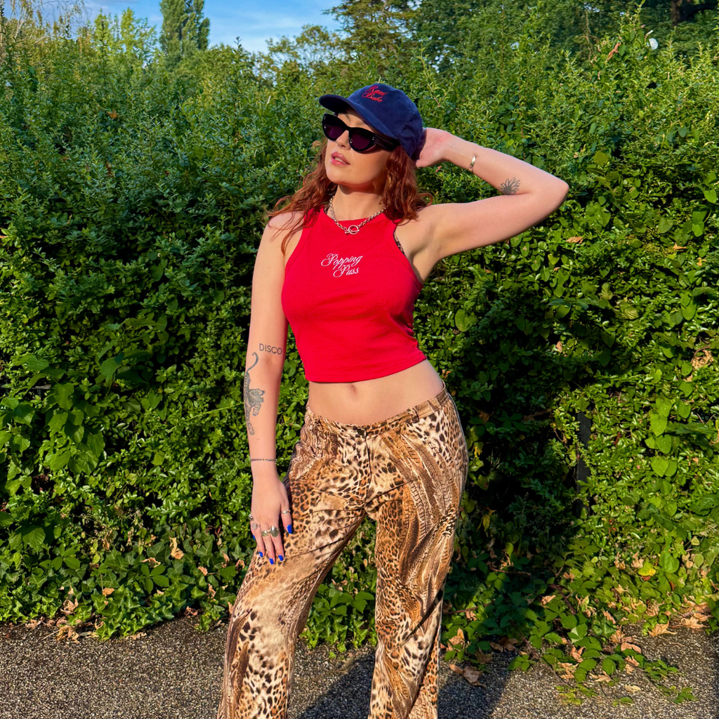POPPING PUSS RACER TANK