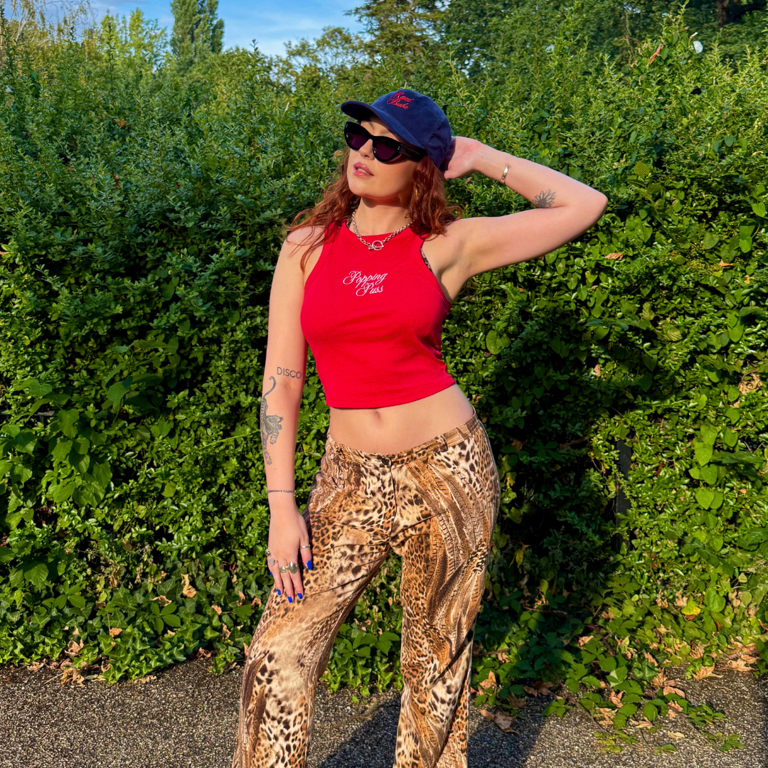 POPPING PUSS RACER TANK