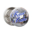 DISCO BALL RAVÉ BABE PIN BADGE