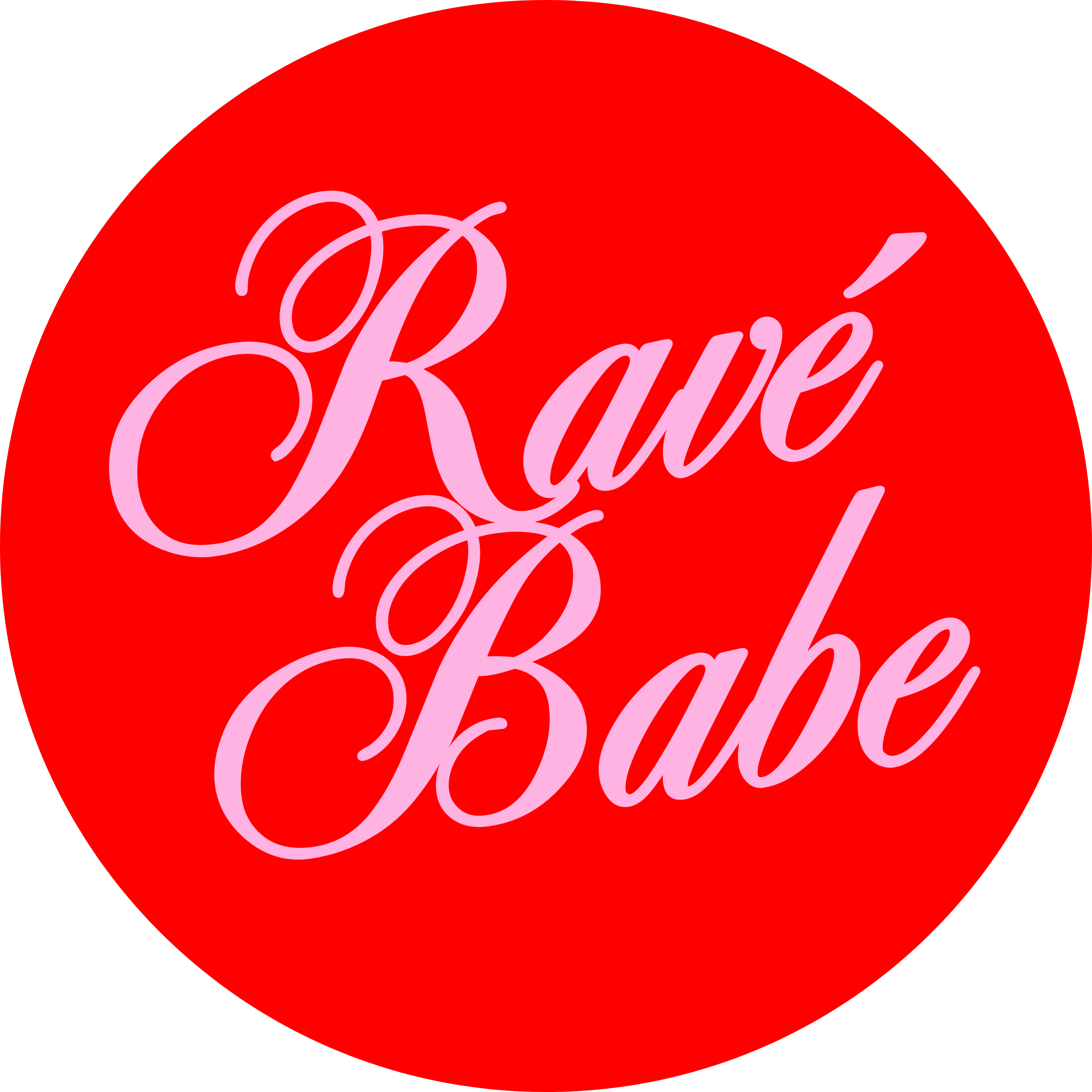 RAVÉ BABE RED PIN BADGE