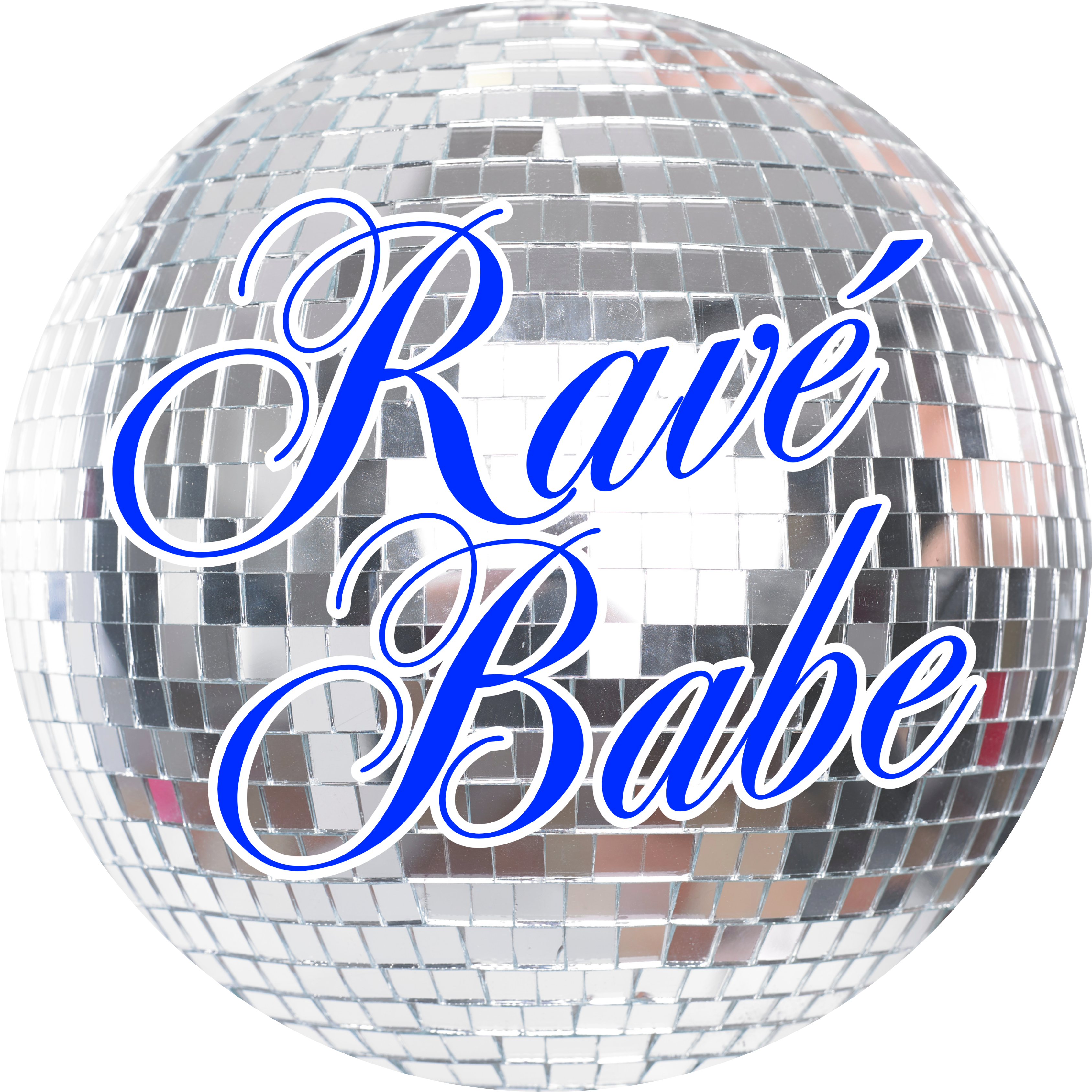 DISCO BALL RAVÉ BABE PIN BADGE