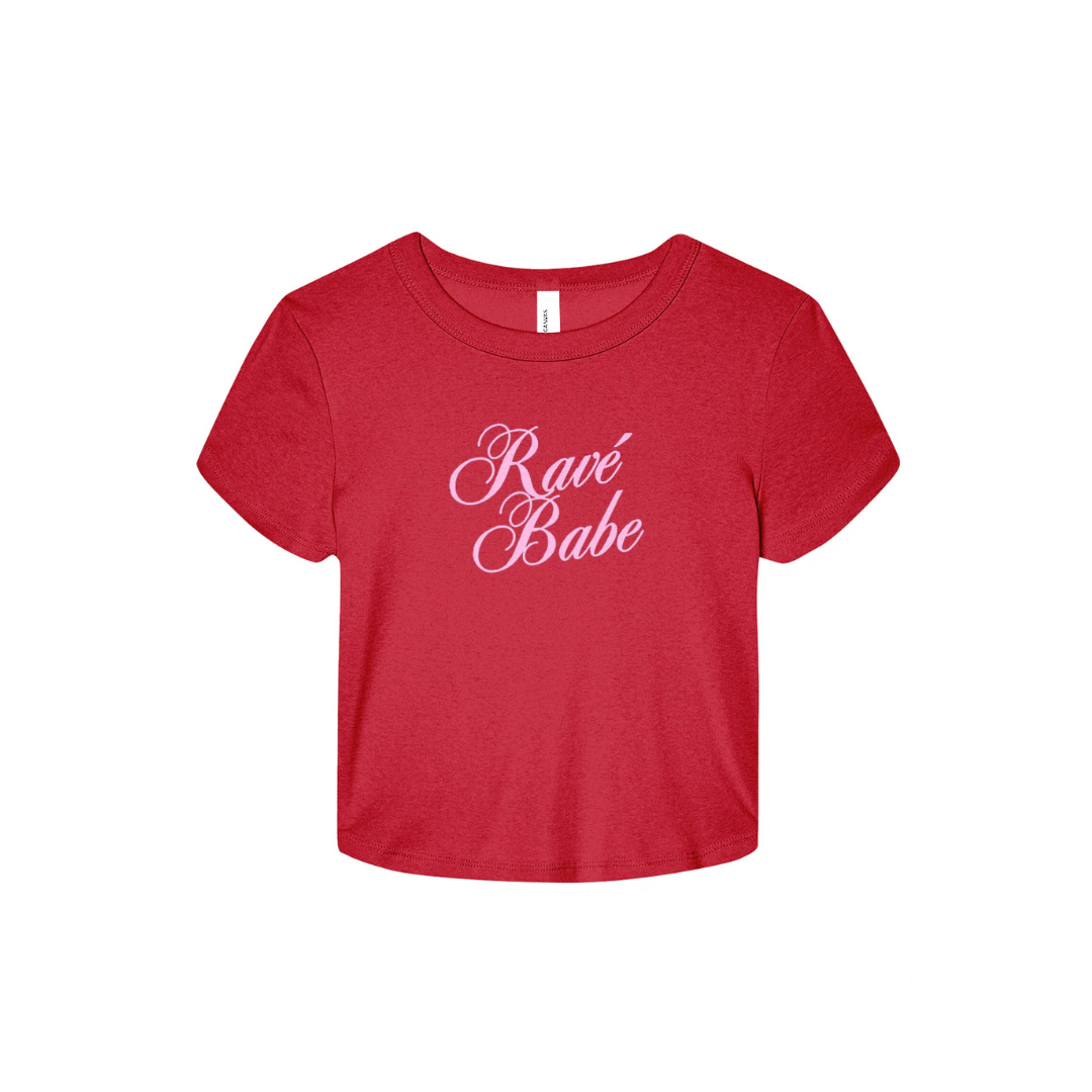 RED RAVÉ BABE BABY TEE
