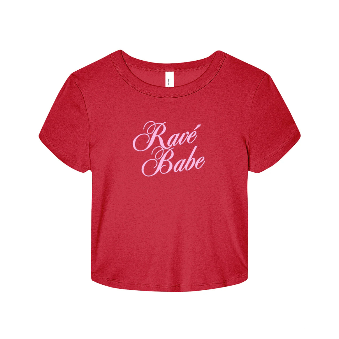 RED RAVÉ BABE BABY TEE