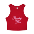 RED POPPING PUSS RACER TOP