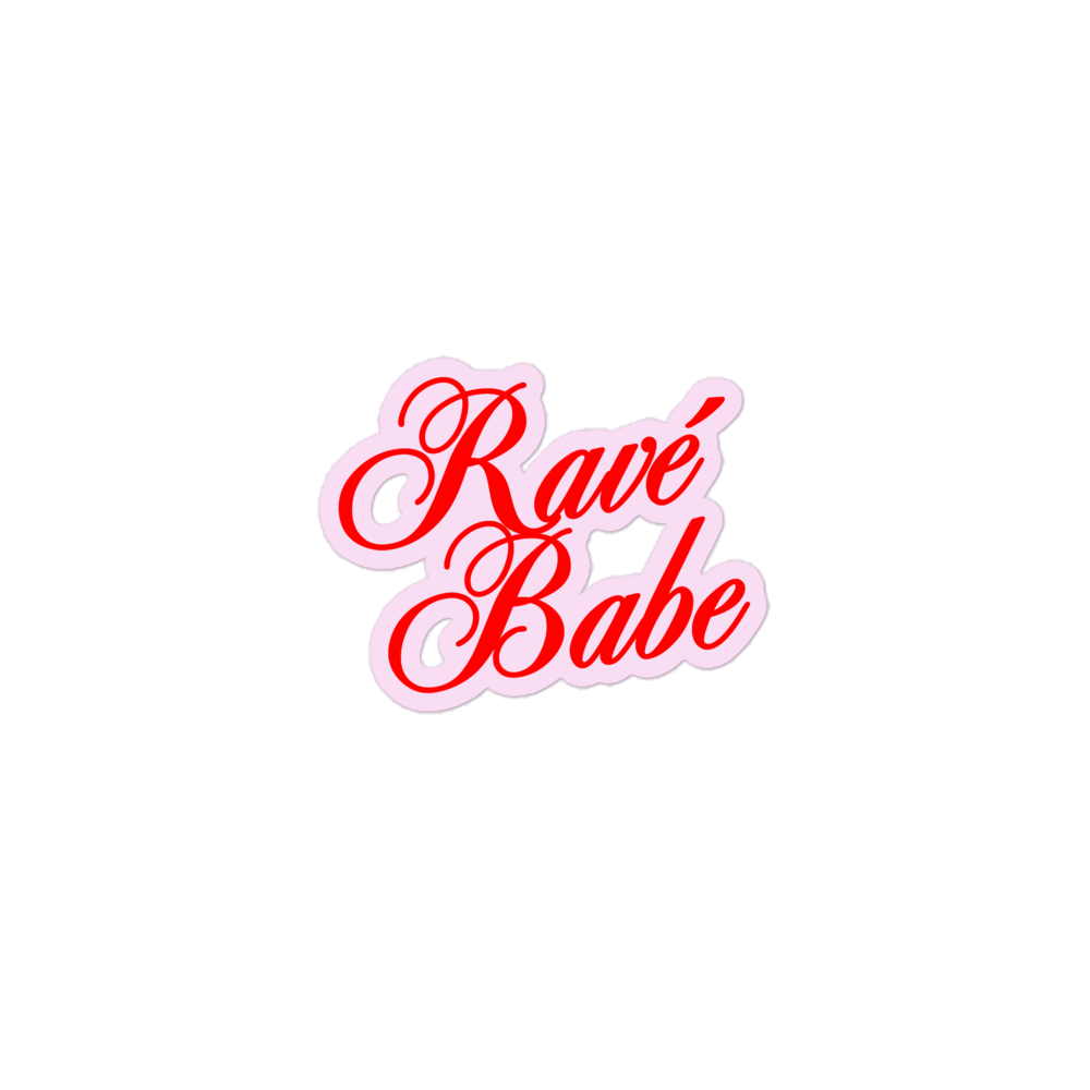 RED RAVÈ BABE STICKER
