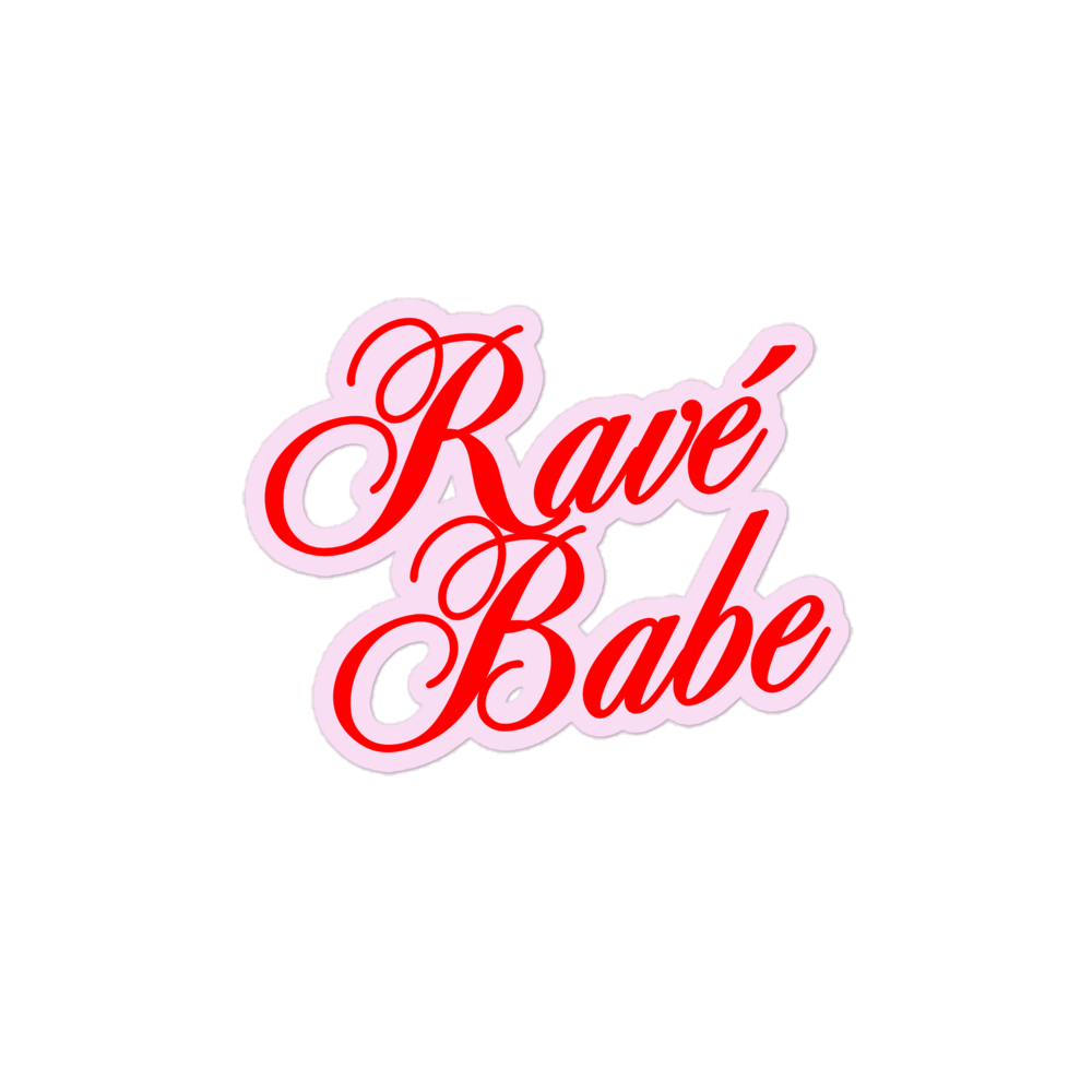 RED RAVÈ BABE STICKER